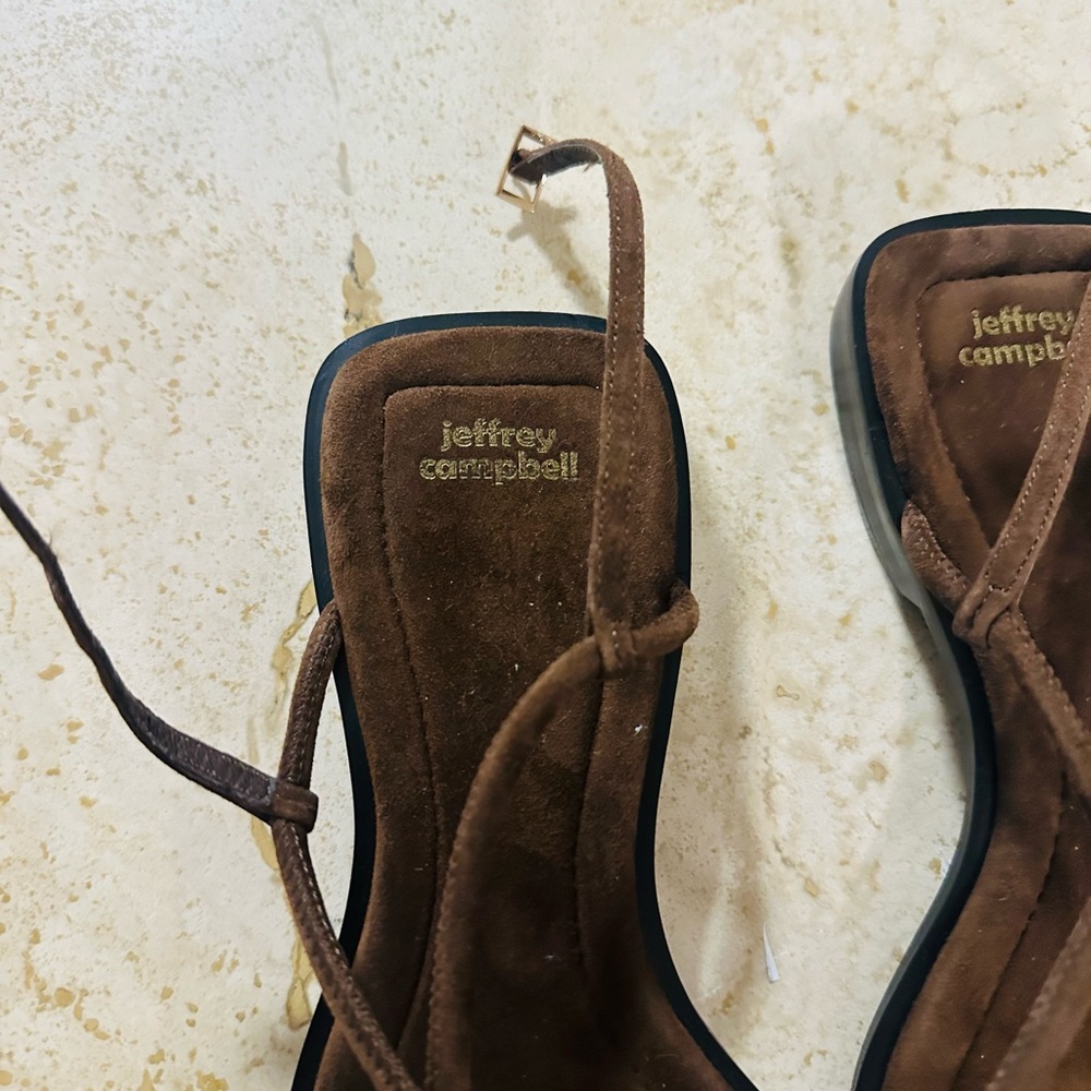 Jeffrey Campbell Brown Leather Sandals - Picture 7 of 7